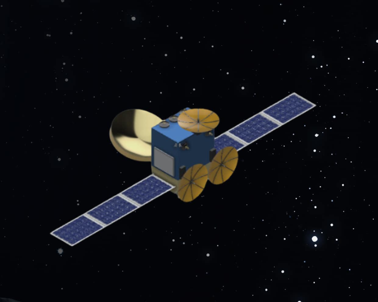 Satellite in space